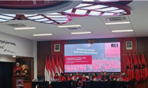 Ketum PDIP Megawati Soekarnoputri menghadiri penutupan pembekalan kepala daerah PDIP se-Indonesia (dertik.com)