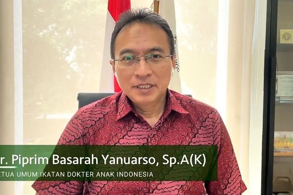 Ketua Pengurus Pusat Ikatan Dokter Anak Indonesia (IDAI), dr. Piprim Basarah Yanuarso, SpA(K (kompas.com)