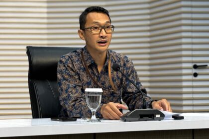 Juru Bicara KPK Budi Prasetyo di Gedung Merah Putih (Kompas.com)