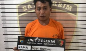 Rudi Hartono ditahan di Polsek (kompas.com)