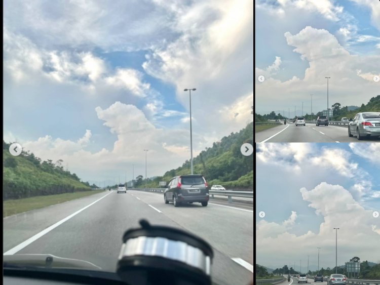 Awan Berbentuk Gajah di Langit Malaysia (lambeturah.co.id