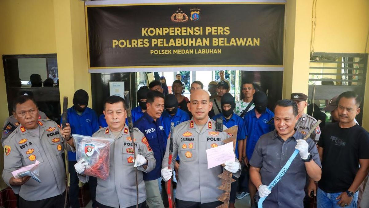 7 Pelaku Tawuran Ditangkap di Medan, 1 Remaja Tewas Dibacok
