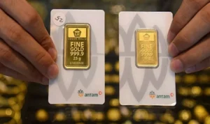 Harga Emas Hari Ini Tembus Rp1,894 Juta per Gram