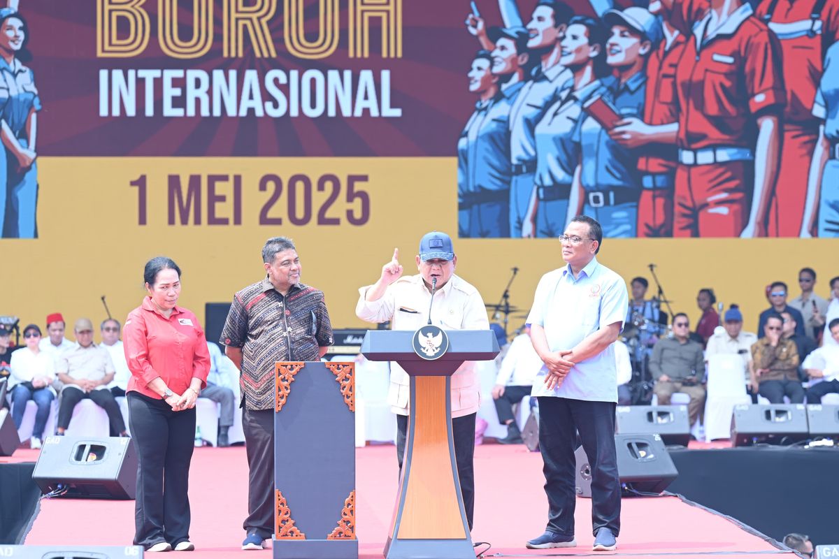 Janji Prabowo di May Day 2025, Dari Hapus Kemiskinan hingga UU PPRT