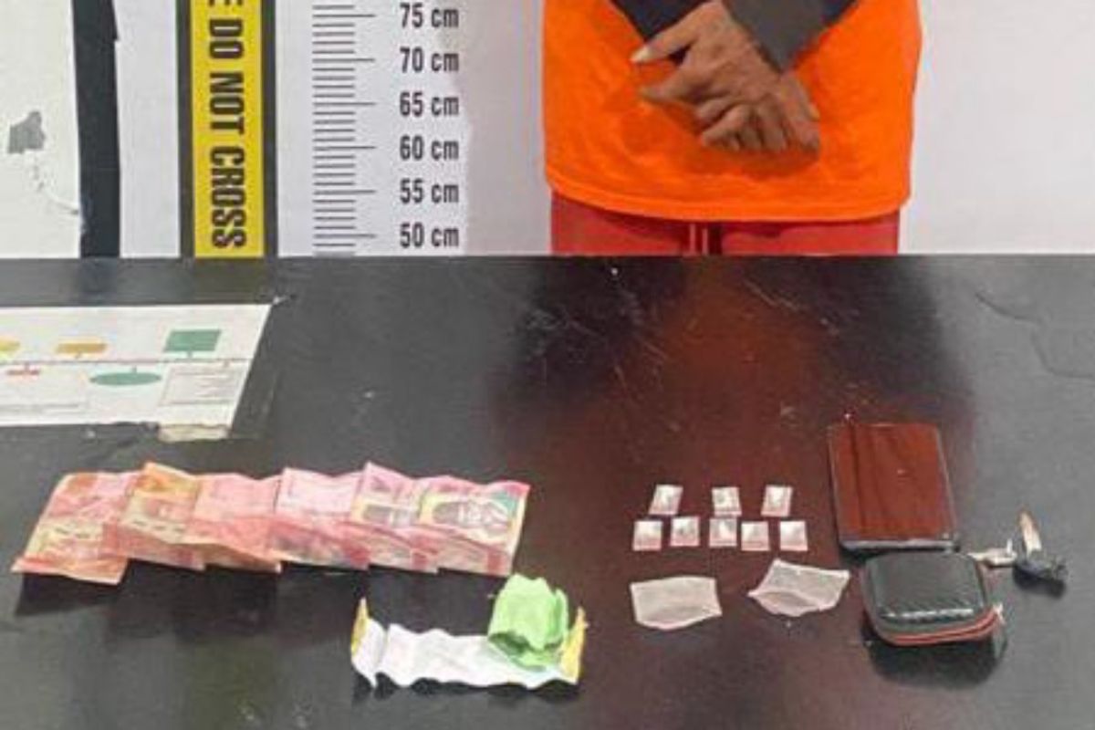 Pengedar Narkoba Ditangkap di Simalungun, Polisi Temukan 8 Bungkus Sabu