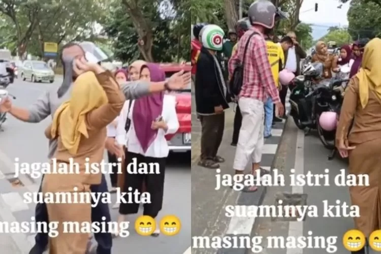 Viral! Dua ASN di Palu Bertengkar di Jalan Raya Diduga karena Perselingkuhan