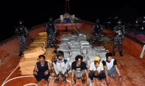 TNI AL Gagalkan Penyelundupan Narkotika Senilai Rp 7 Triliun di Perairan Selat Durian