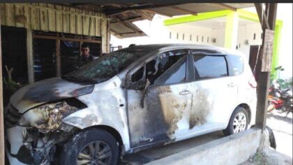 Warga Pancur Batu Diteror OTK, Pelaku Bakar Mobil dan Lepaskan Tembakan