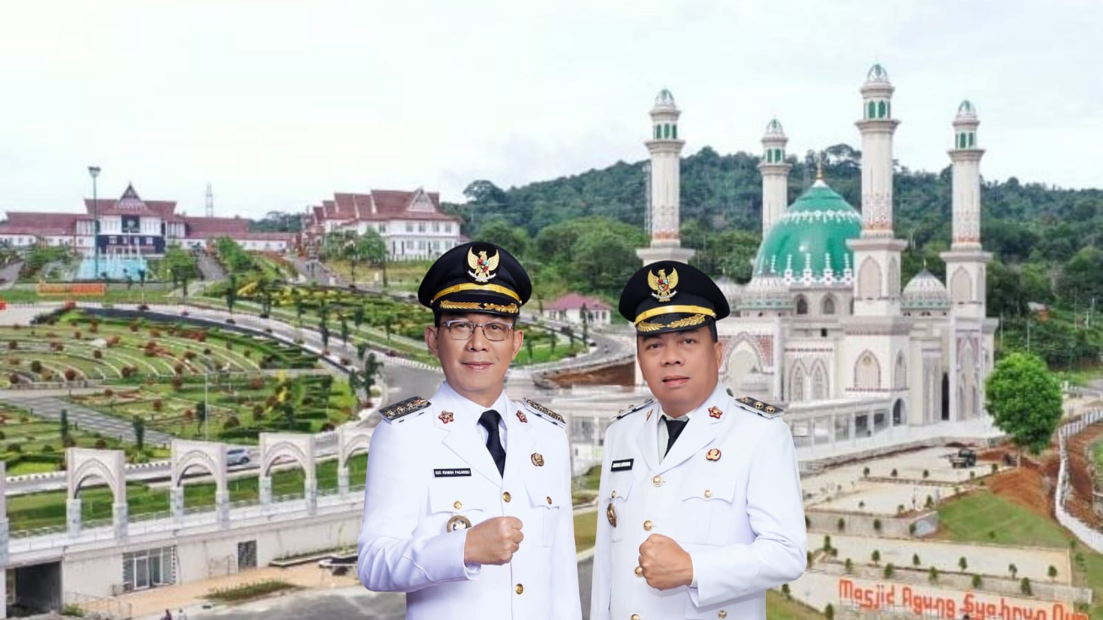 Bupati Tapanuli Selatan Gus Irawan Pasaribu dan Wakil Bupati Tapsel Jafar Syahbuddin Ritonga. Foto : BP/Ist