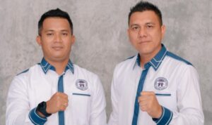 Sekretaris LPA Sumut, Dongan Nauli Siagian SH, didampingi Ketua Bidang Advokasi dan Reformasi Hukum Haris Dermawan SH MH.(Istimewa)