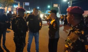 Petugas kepolisian bersiaga.(Istimewa)