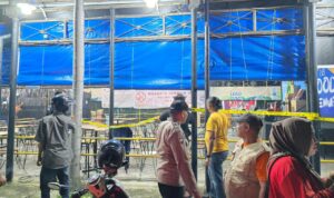 Perjudian Batu Goncang di Food Court Yanglim Plaza, Jalan Emas, Kecamatan Medan Area yang digerebek Polda Sumut.(Istimewa).