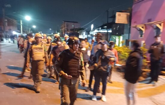 Gelar aksi pengamanan tawuran di Belawan. BP/Ist