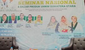 Seminar sehari nasional UMKM di Aula Diskop Sumut Jln Gatot Subroto Medan. BP/erwan