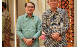 Kepala BI Sumut, Rudi Brando Hutabarat (kanan) bersama anggota DPD RI.(Istimewa)