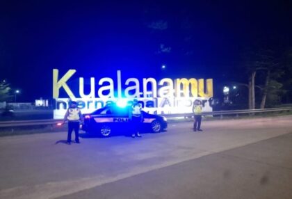 Kepolisian melakukan patroli.(Istimewa)