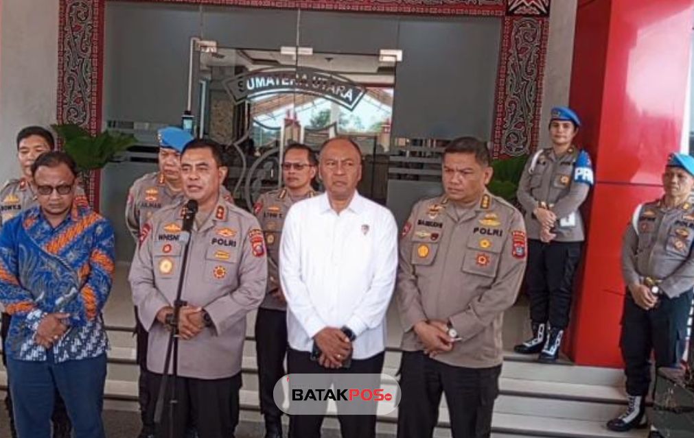 Kapolda Sumut, Irjen Pol Whisnu bersama dengan tim Irwasum dan Kompolnas.(batakpos.com).