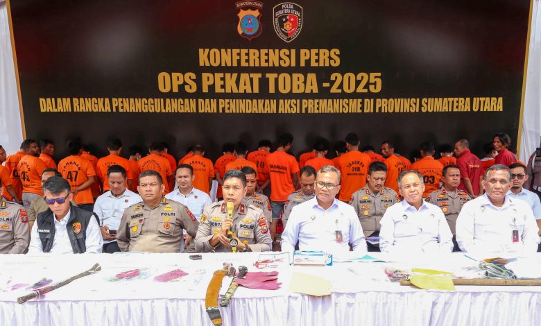 Operasi Premanisme di Sumut: 1.130 Pelaku Diamankan dalam Dua Pekan