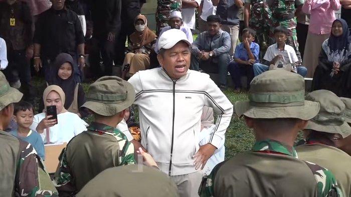Momen Haru Pemulangan Siswa Pendidikan Disiplin di Barak TNI Purwakarta Jadi Viral