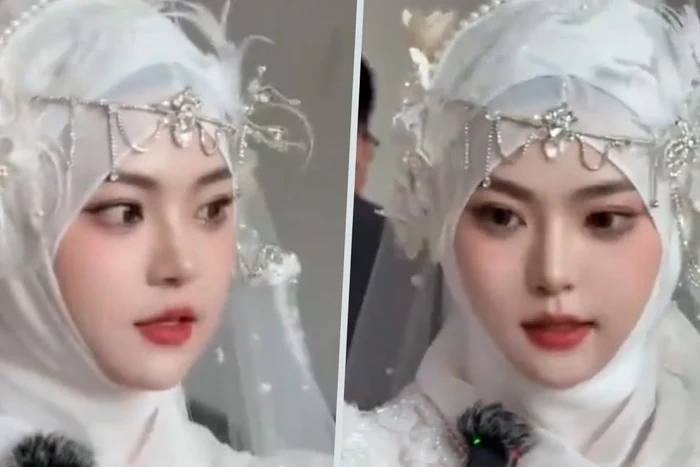 Pengantin hijab viral (detik.com)