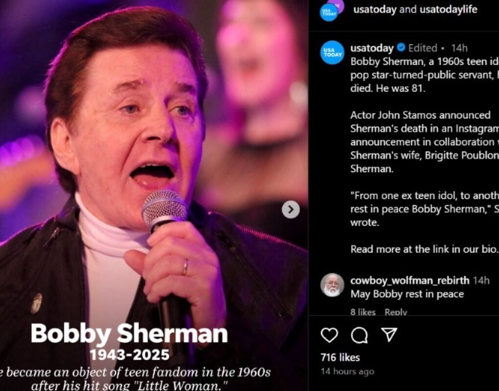 Penyanyi legendaris Bobby Sherman (Kompas.com)