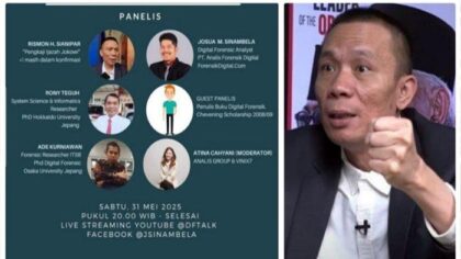 Adu Hebat Dua Pakar Digital Forensik, Rismon Sianipar vs Josua Sinambela (Tribunnews.com)