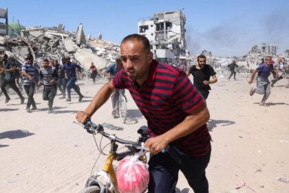 Warga Palestina di Gaza (Kompas.com)