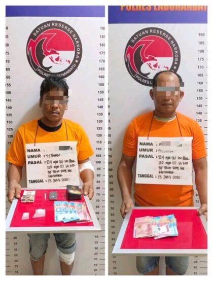 Dua pria ditangkap dalam peredaran narkotika (gosumut.com)