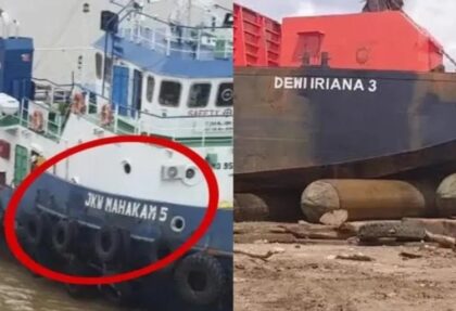 Kapal Pengangkut Nikel dari Raja Ampat Bernama JKW dan Iriana (lambeturah.co.id)