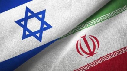 bendera Iran, Israel dan AS (lambeturah.co.id)