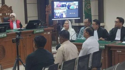 Suasana persidangan kasus korupsi mantan Wali Kota Semarang Hevearita G. Rahayu (Tribunnews.com)