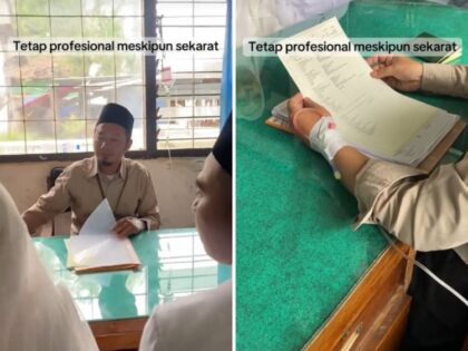 penghulu Menikahkan Pasangan dengan Infus Menempel (lambeturah.co.id)