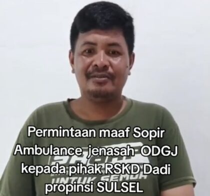 permintaan maaf sopir ambulance (lambeturah.co.id)