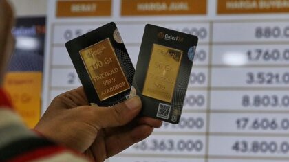 Harga Emas Pegadaian Hari Ini, Antam dan Galeri24 Kompak Turun