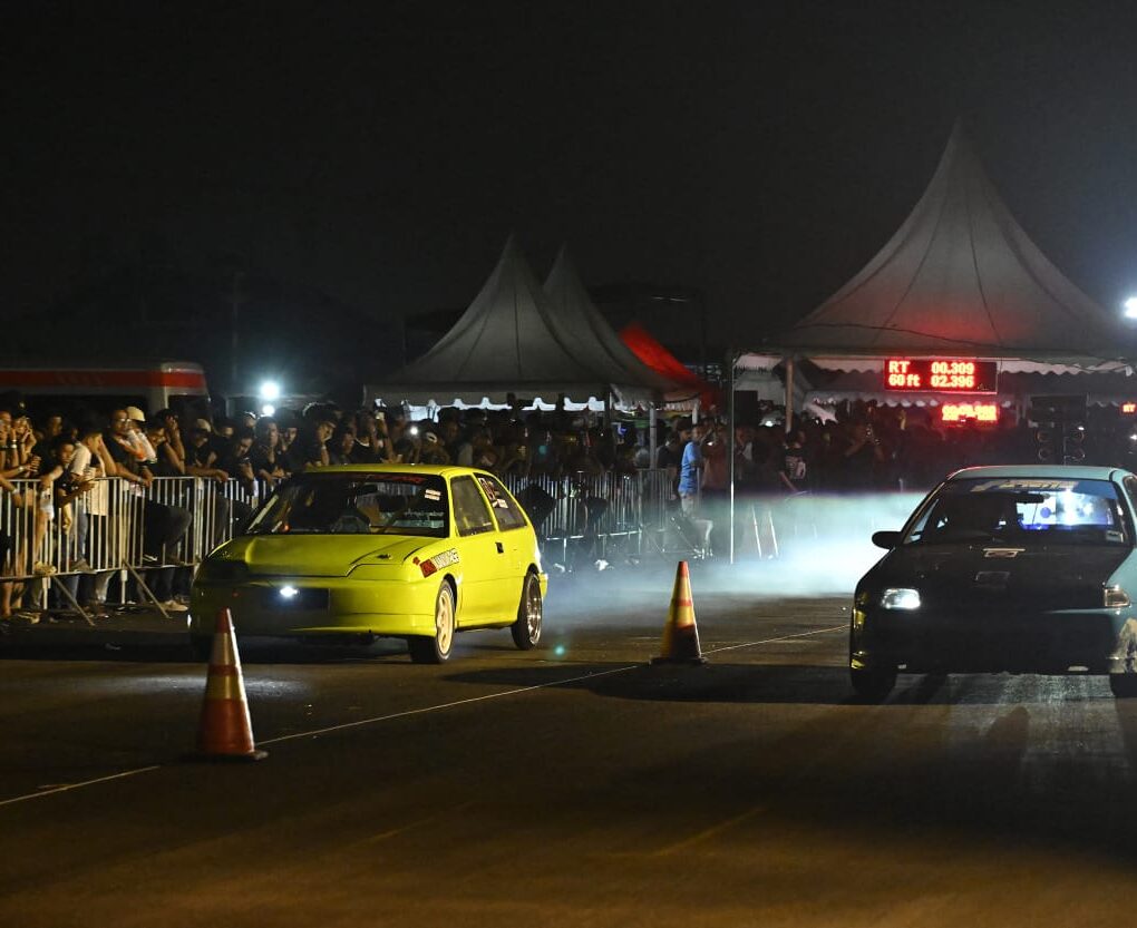 Balapan malam piala Gubernur Sumut berkah.(istimewa)