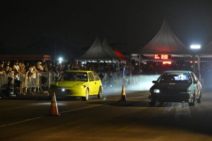Balapan malam piala Gubernur Sumut berkah.(istimewa)