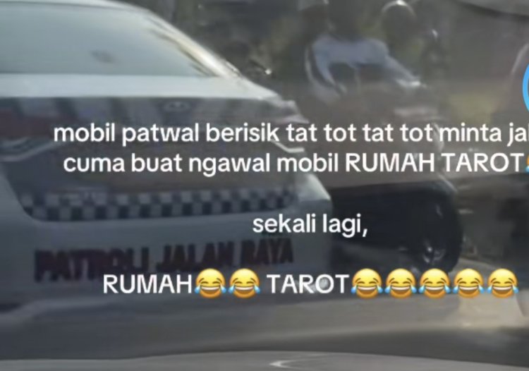 Mobil Rumah Tarot Dikawal Patwal, Netizen Geram