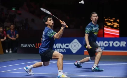 Link Live Streaming Final Indonesia Open 2025: Sabar/Reza Siap Lawan Kim/Seo