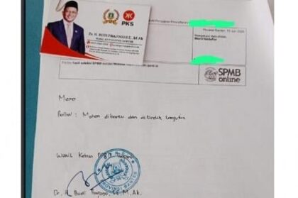 Memo Titipan Siswa Viral, Wakil Ketua DPRD Banten Diduga Langgar Aturan