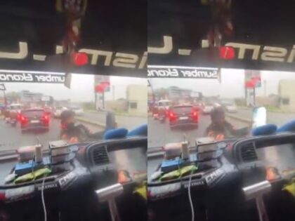 Cekcok Sopir Truk dan Petugas Dishub Viral, Spion Dilipat Paksa Saat Razia
