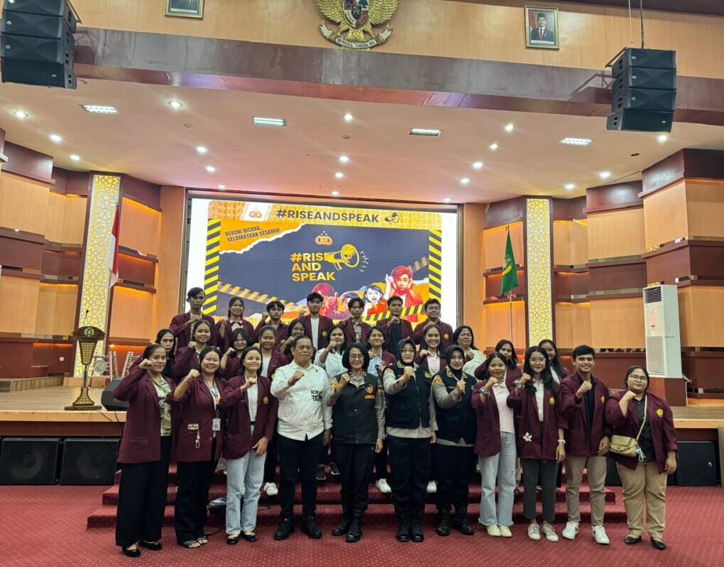 Tim dari Bates Polri menggelar sosialisasi di USU. (Istimewa)