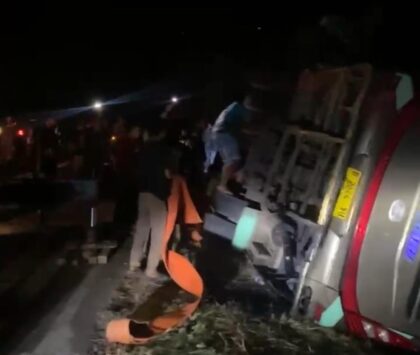 Kecelakaan Bus Jemaah Umrah di Musi Banyuasin, 4 Tewas dan 10 Luka-luka