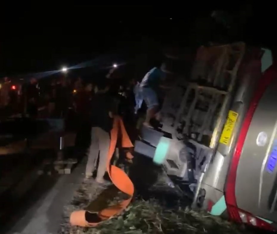 Kecelakaan Bus Jemaah Umrah di Musi Banyuasin, 4 Tewas dan 10 Luka-luka