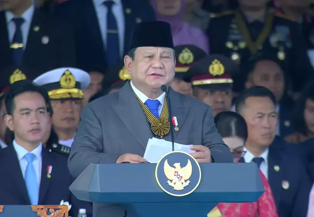 Prabowo Subianto Ajak Polri Jaga Kepercayaan Rakyat di Hari Bhayangkara ke-79