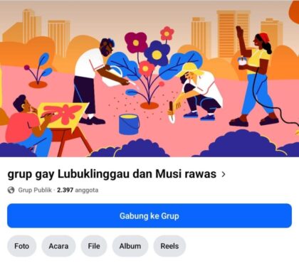 Viral Grup Gay Lubuklinggau di Facebook, Diduga Jadi Forum Ajakan Seksual 